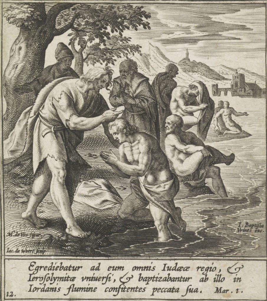 Johannes de Doper bij de Jordaan[Jacob de Weert, after Maerten de Vos, 1580 - 1600](RP-P-OB-61.308)Courtesy Rijksmuseum