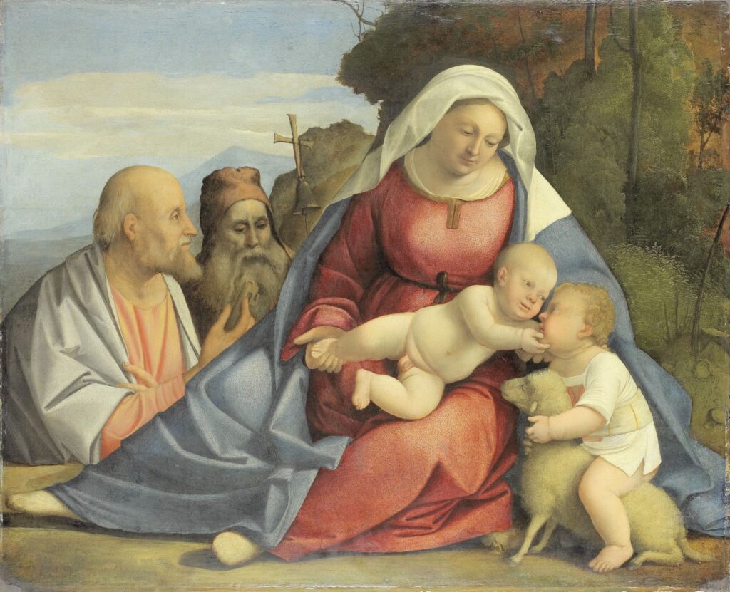 Madonna and Child with the Infant John the Baptist and Saints Peter and Anthony, anonymous, c. 1515(SK-A-3014)Courtesy Rijksmuseum