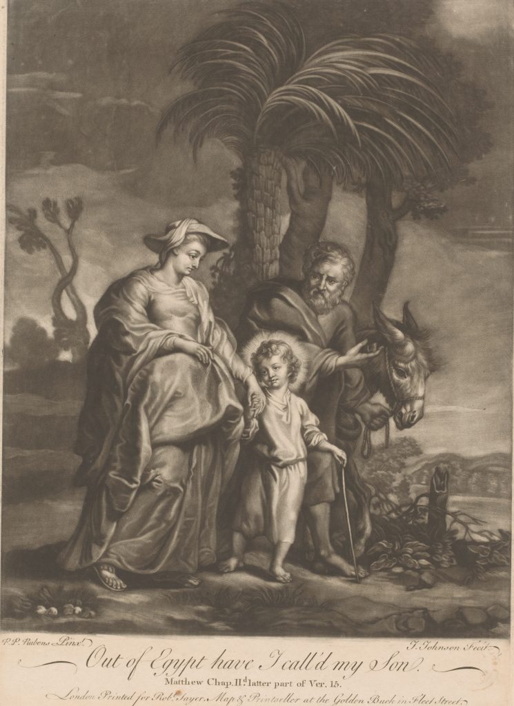 Terugkeer uit Egypte[J. Johnson, after Peter Paul Rubens, 1745 - 1794]Courtesy Rijksmuseum
