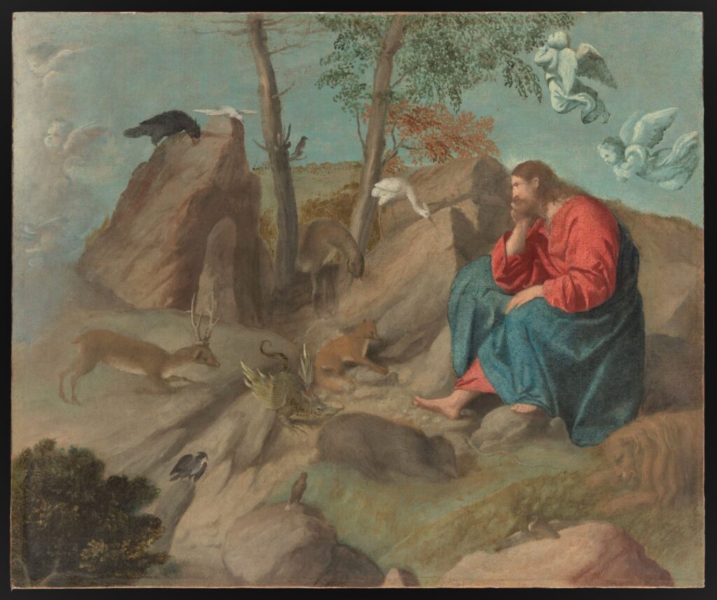 Christ in the Wilderness[ca. 1515–20 Moretto da Brescia (Alessandro Bonvicino) Italian](DP-19630-001)Courtesy THE MET