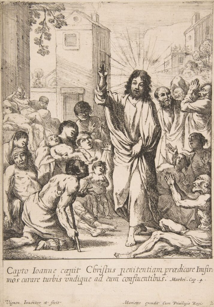 Healing the Infirm (Jésus-Christ guérit plusieurs malades en Galilée);Claude Vignon French(DP818799)Courtesy THE MET