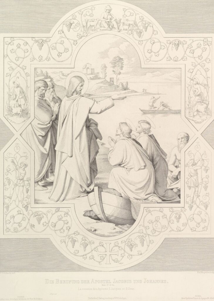 The Calling of the Apostles St. James and St. John;1839 Friedrich August Pflugfelder German(DP827952)Courtesy THE MET