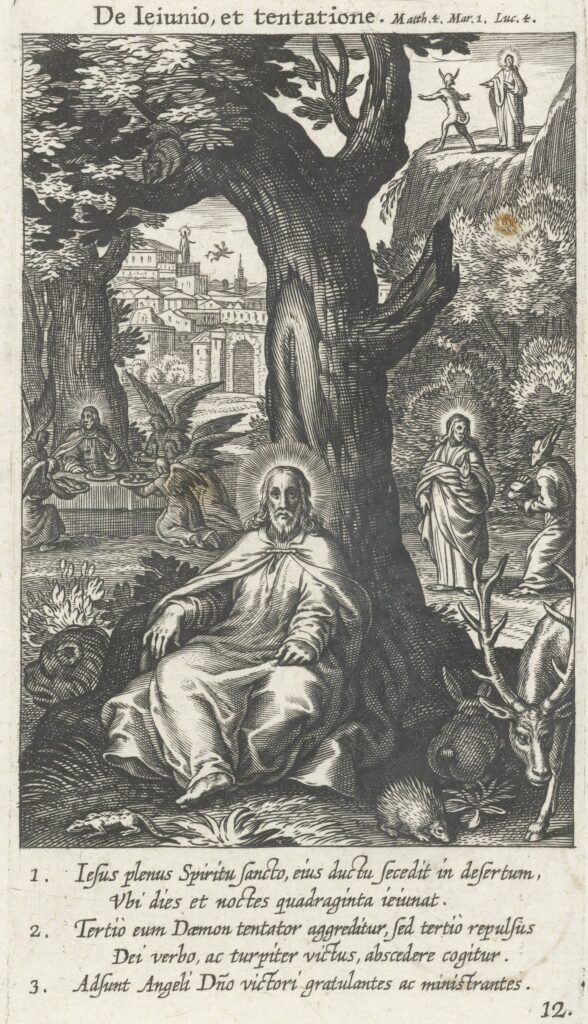 Verzoeking van Christus, Boëtius Adamsz. Bolswert, 1622(RP-P-BI-2117)Courtesy Rijksmuseum