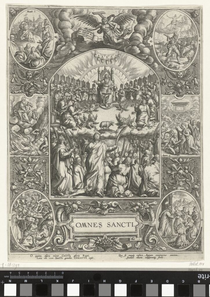 Allerheiligenvoorstelling Allerheiligen, Johann Sadeler (I), after Marcus Gheeraerts (I), 1560 - 1600(RP-P-OB-5294)Courtesy Rijksmuseum