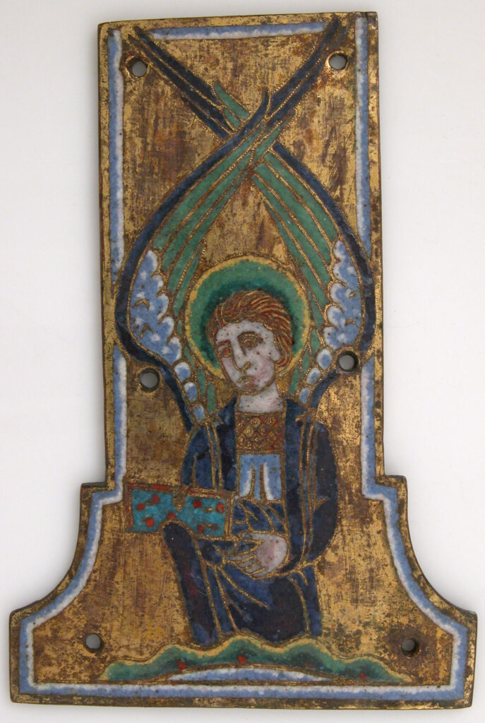 Plaque from a Cross with the Winged Man of Saint Matthew,ca. 1185–95,French(sf17-190-772s1)Courtesy THE MET