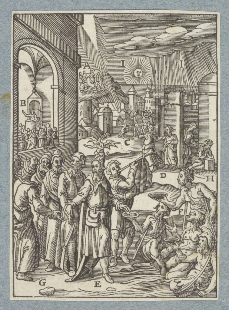 IJdele man wil geprezen worden door het volk, Christoffel van Sichem (II), after Karel van Mallery, after Bernardino Passeri, 1629(RP-P-2015-17-60-4)Courtesy THE MET
