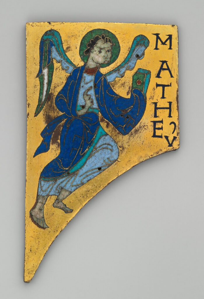 Plaque with the Symbol of the Evangelist Matthew,ca. 1100,French(DP-16607-006)Courtesy THE MET