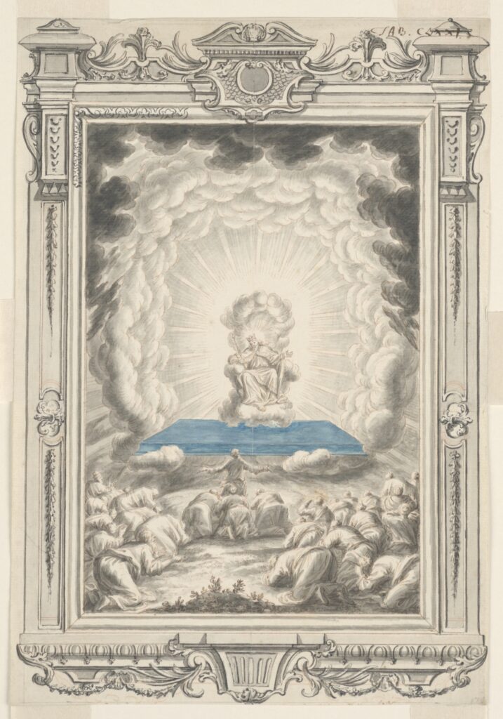 Study for God Appears to Moses and his Companions, Plate 171, Physica Sacra(CHSDM-9C3C1FFD403C2-000001)Courtesy Smithsonian Design Museum