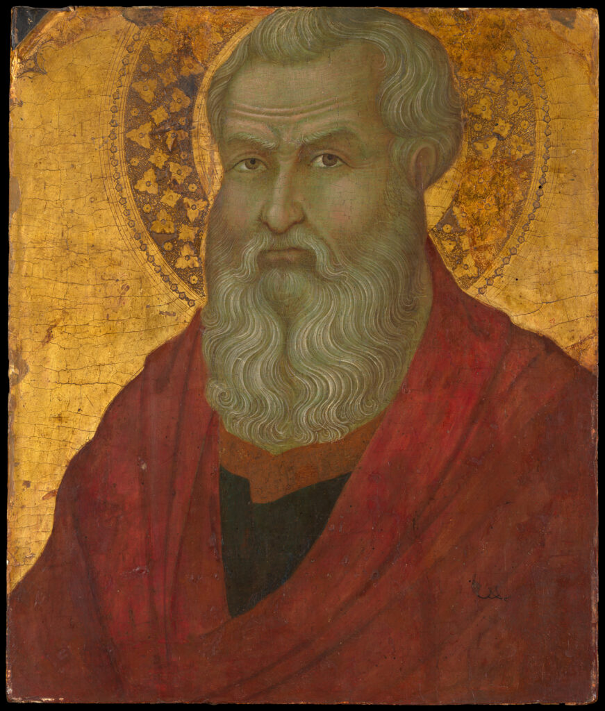 Saint Matthew,ca. 1330–1335,Ugolino da Siena (Ugolino di Nerio) Italian(DP-18967-001)Courtesy THE MET