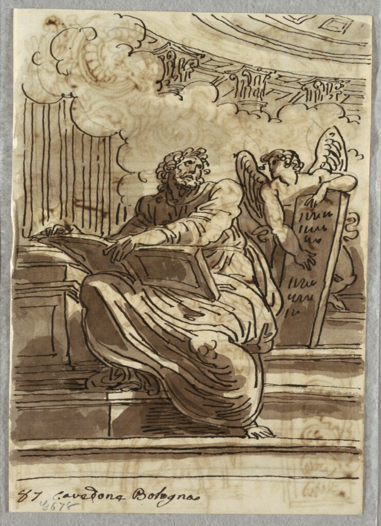 Saint Matthew and an Angel, Felice Giani, Italian, 1758–1823(CHSDM-978F7FD998922-000001)Courtesy Cooper Hewitt, Smithsonian Design Museum