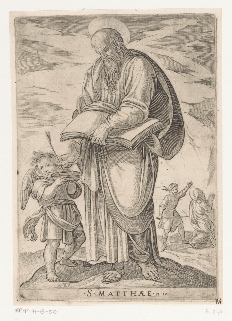 De heilige Matteüs, Antonio Tempesta, 1565 - 1630(RP-P-H-G-50)Courtesy Rijksmuseum