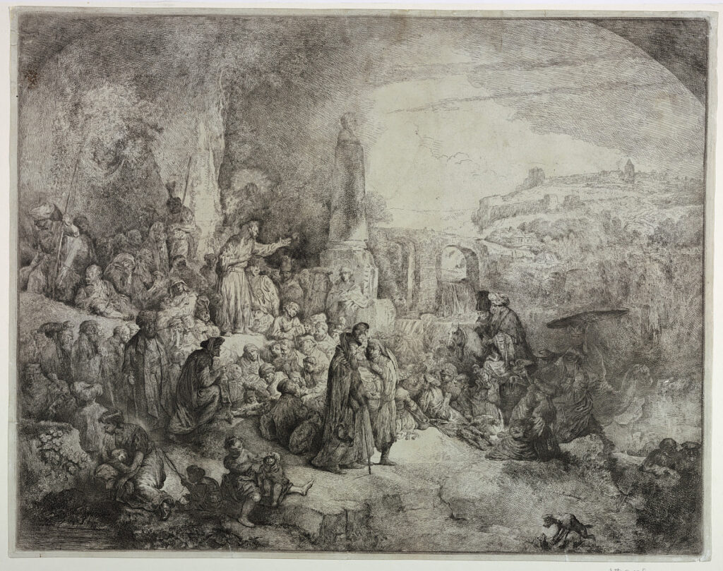 The Sermon on the Mount,Christian Wilhelm Ernst Dietrich, German, 1712 - 1774(CHSDM-29E7FC9450D72-000001)Courtesy Cooper Hewitt, Smithsonian Design Museum