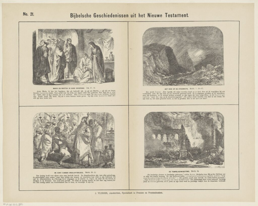 Bijbelsche geschiedenissen uit het Nieuwe Testament, W. Cheshire, 1871 - 1908(RP-P-OB-203.980)Courtesy Rijksmuseum