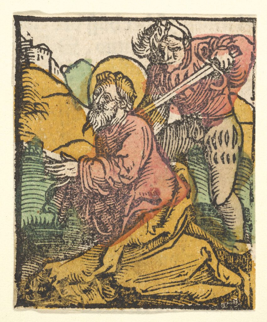 St. Matthew (copy), after 1511, After Hans Baldung (called Hans Baldung Grien) German(DP826725)Courtesy THE MET