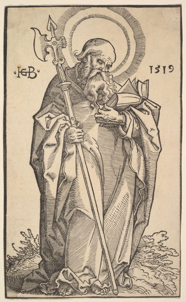 St. Matthew from Christ and the Apostles,1519,Hans Baldung (called Hans Baldung Grien) German(DP826539)Courtesy THE MET