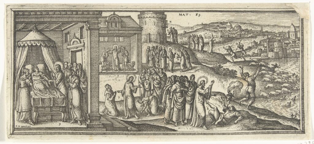 Genezingen van Christus, Pieter van der Borcht (I), 1639 - 1717(RP-P-1906-311)Courtesy Rijksmuseum